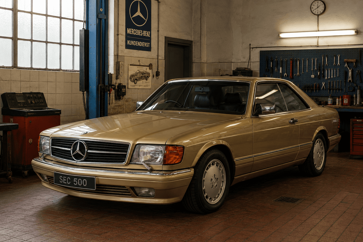 SGS Werkstatt im Stil der 1980er Jahre